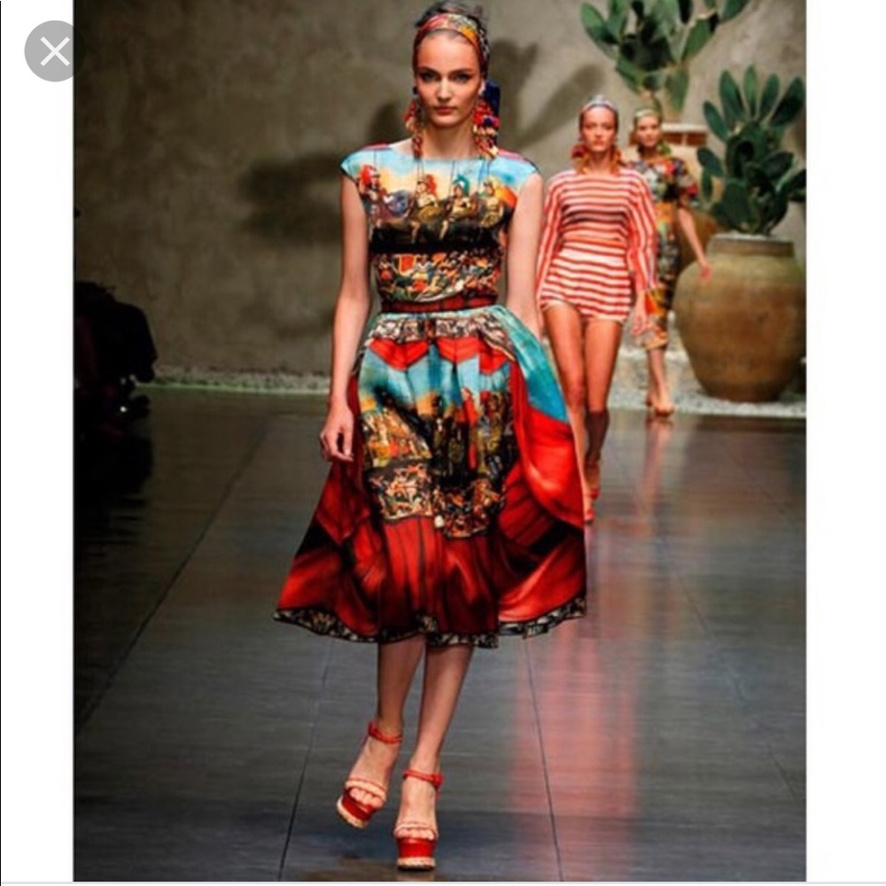 Dolce and Gabbana runway dress